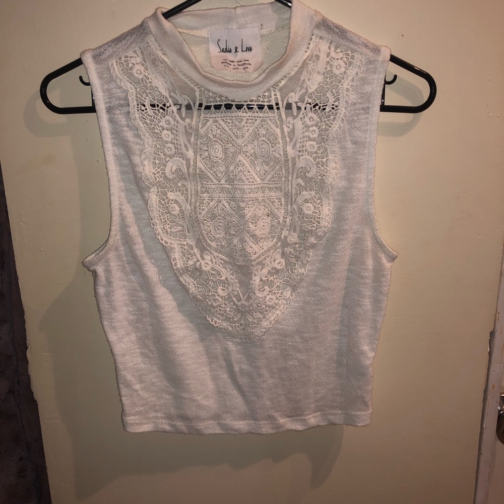 White tank top size medium